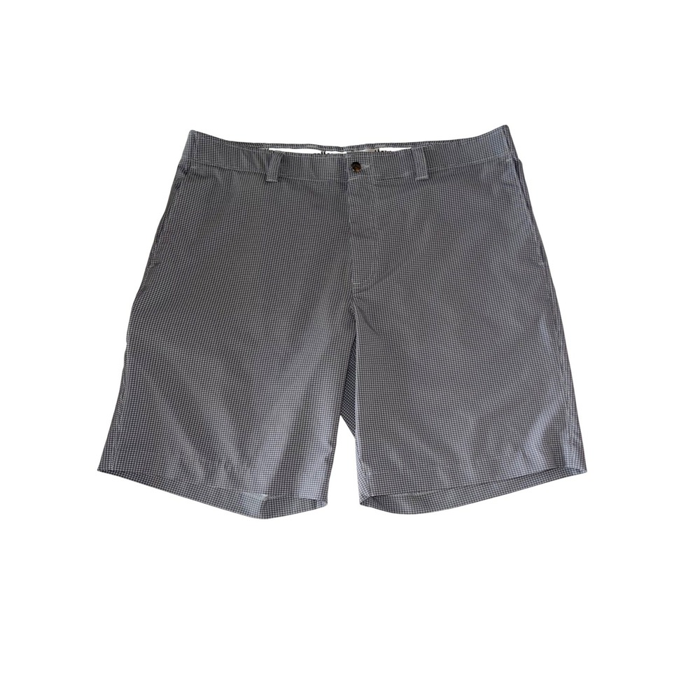 Callaway Mens Grey Micro Check Performance Golf Shorts Size 38 Stretch Athletic